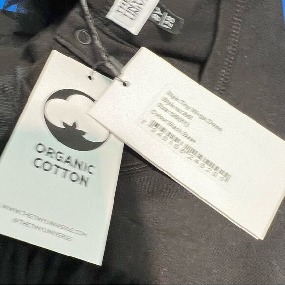 The Tiny Universe Tiny Wings Dress Size 8 Years Black Organic Cotton NEW - Picture 12 of 13